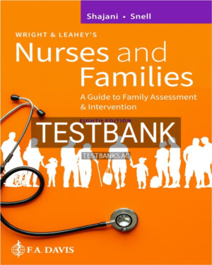 Test Bank for Wright & Leahey's Nurses and Families 8th US Edition by Shajani