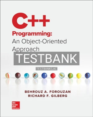 Test Bank for C++ Programming 1st Edition by Forouzan