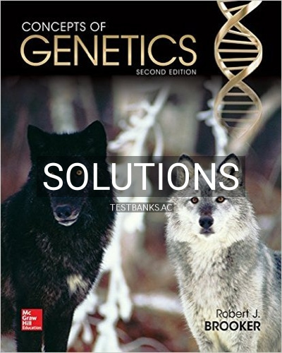 9780073525358-SOLUTIONS Solutions for Concepts of Genetics 2nd Edition by Brooker