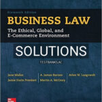 Solutions for Business Law The Ethical Global and E-Commerce Environment 16th Edition by Mallor