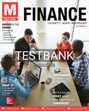 Test Bank for M Finance 3rd Edition by Cornett