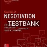 Test Bank for Essentials of Negotiation 6th Edition by Lewicki