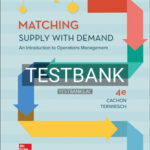 Test Bank for Matching Supply with Demand 4th Edition by Cachon