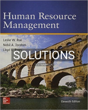 Solutions for Human Resource Management 11th Edition by Rue