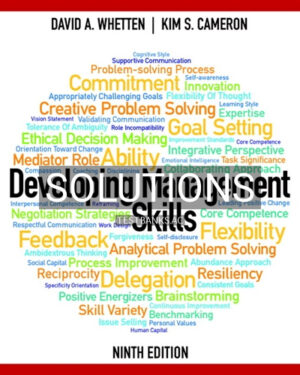Solutions for Developing Management Skills 9th Edition by Whetten