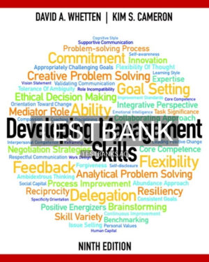 Test Bank for Developing Management Skills 9th Edition by Whetten
