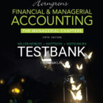 Test Bank for Horngrens Financial and Managerial Accounting The Managerial Chapters 5th Edition by Miller-Nobles
