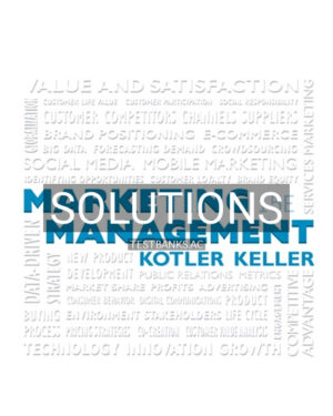 Solutions for Marketing Management 15th Edition by Kotler