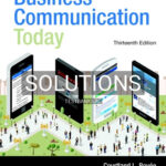 Solutions for Business Communication Today 13th Edition by Bovee