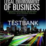 Test Bank for Legal Environment of Business Online Commerce Ethics and Global Issues 8th Edition by Cheeseman