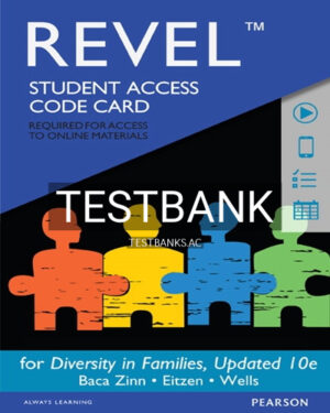 Test Bank for Diversity in Families 10th Edition by Zinn