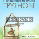 Test Bank for Introduction to Programming Using Python 1st Edition by Schneider