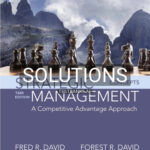 Solutions for Strategic Management A Competitive Advantage Approach Concepts 16th Edition by David