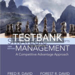 Test Bank for Strategic Management A Competitive Advantage Approach Concepts 16th Edition by David