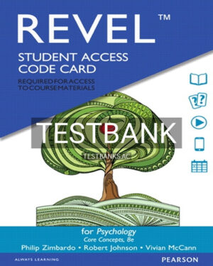 Test Bank for Psychology Core Concepts 8th Edition by Zimbardo