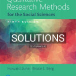 Solutions for Qualitative Research Methods for the Social Sciences 9th Edition by Lune