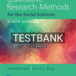 Test Bank for Qualitative Research Methods for the Social Sciences 9th Edition by Lune