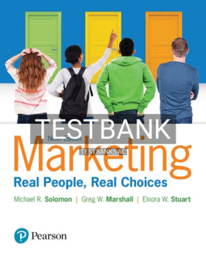 Test Bank for Marketing Real People Real Choices 9th Edition by Solomon