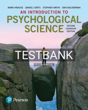 Test Bank for Introduction to Psychological Science 2nd Edition by Krause