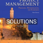 Solutions for Project Management Processes Methodologies and Economics 3rd Edition by Shtub