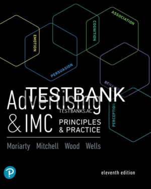 Test Bank for Advertising and IMC Principles and Practice 11th Edition by Moriarty