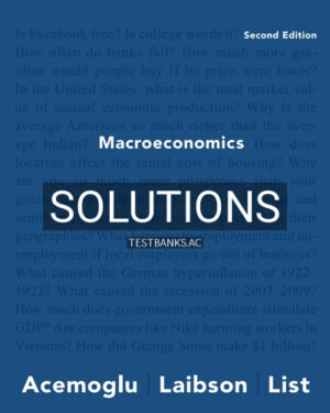 Solutions for Macroeconomics 2nd Edition by Acemoglu