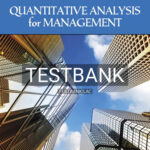 Test Bank for Quantitative Analysis for Management 13th Edition by Render