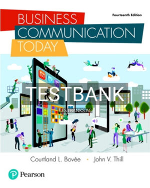 Test Bank for Business Communication Today 14th Edition by Bovee
