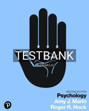 Test Bank for Psychology 2nd Edition by Marin