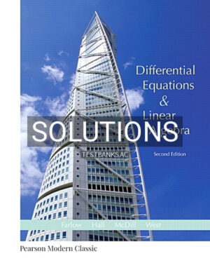 Solutions for Differential Equations and Linear Algebra 2nd Edition by Farlow