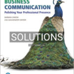 Solutions for Business Communication Polishing Your Professional Presence 4th Edition by Shwom