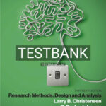 Test Bank for Research Methods Design and Analysis 13th Edition by Christensen