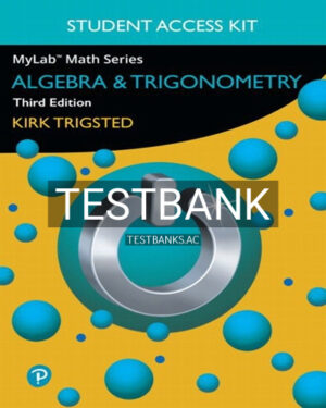 Test Bank for Algebra and Trigonometry 3rd Edition by Trigsted