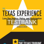Test Bank for Texas Experience Lone Star Politics Policy and Participatio 1st Edition by Tribune