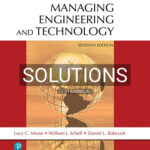 Solutions for Managing Engineering and Technology 7th Edition by Morse