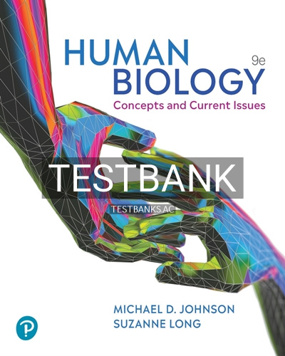 9780135847435-TEST-BANK Test Bank for Human Biology 9th Edition by Johnson