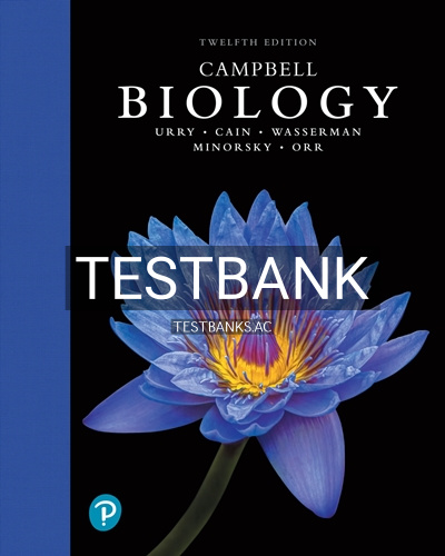 9780135858141-TEST-BANK Test Bank for Campbell Biology 12th Edition by Urry