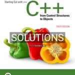 Solutions for Starting Out with C++ from Control Structures to Objects 10th Edition by Gaddis