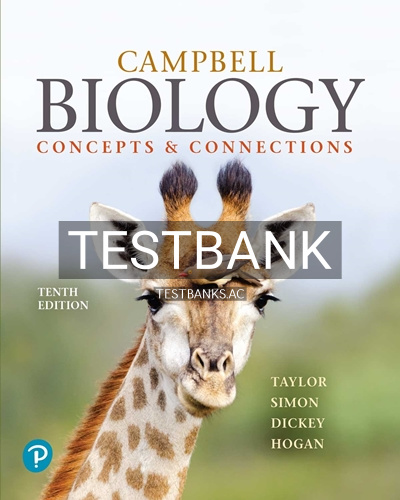 9780136539414-TEST-BANK Test Bank for Campbell Biology Concepts & Connections 10th Edition by Taylor