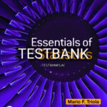 Test Bank for Essentials of Statistics 7th Edition by Triola