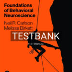 Test Bank for Foundations of Behavioral Neuroscience 10th Edition by Carlson