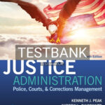 Test Bank for Justice Administration 10th Edition by Peak