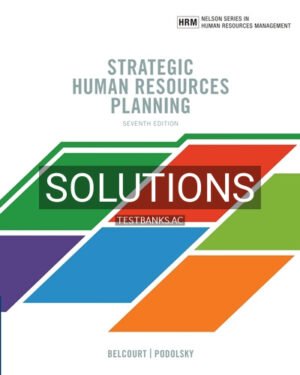 Solutions for Strategic Human Resources Planning 7th Edition by Belcourt