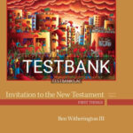 Test Bank for Invitation to the New Testament 2nd Edition by Witherington