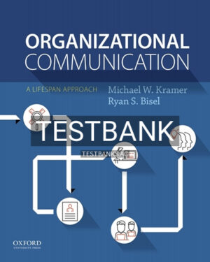 Test Bank for Organizational Communication 1st Edition by Kramer