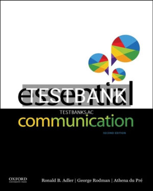 Test Bank for Essential Communication 2nd Edition by Adler