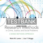 Test Bank for Research Methods in Crime Justice and Social Problems 2nd Edition by Lanier