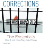 Test Bank for Corrections The Essentials 1st Edition by Burek
