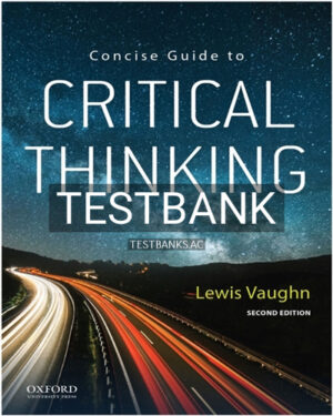 Test Bank for Concise Guide to Critical Thinking 2nd Edition by Vaughn