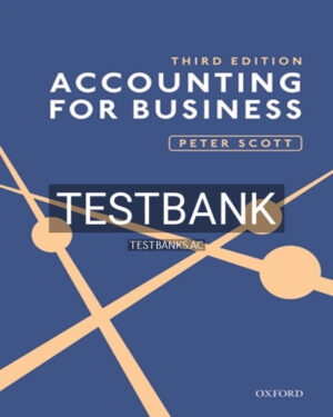 Test Bank for Accounting for Business 3rd Edition by Scott